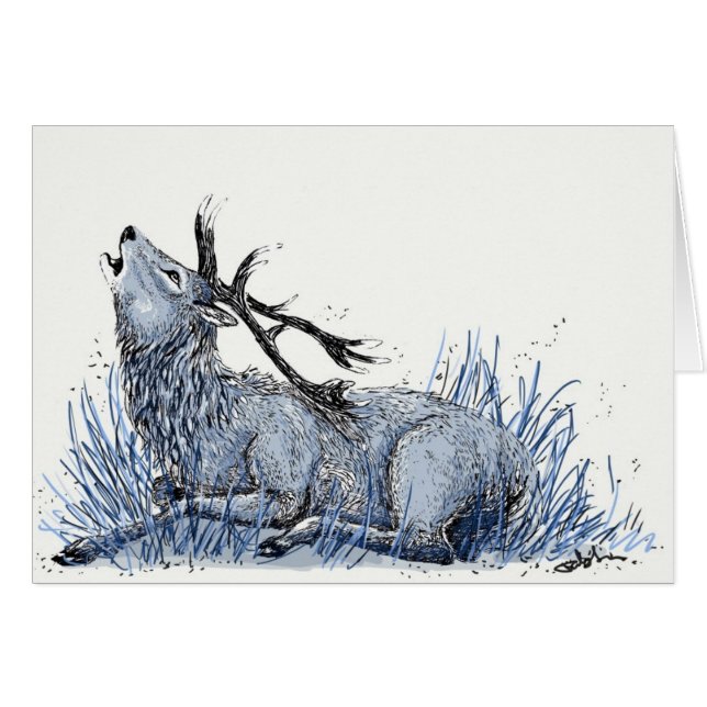 Carte bleue de mâle (Devant horizontal)