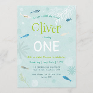 Carte bleue de partie d'anniversaire de enfant de