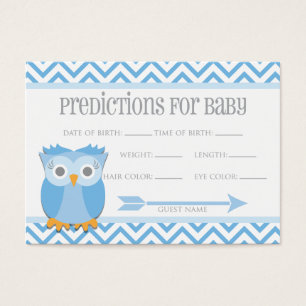 Carte bleue de prévisions de hibou