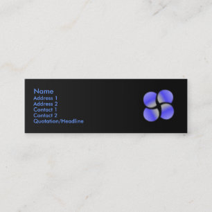 Carte bleue de profil de cercles