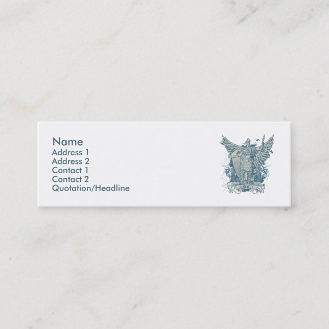 Carte bleue de profil de Libertas (Devant)