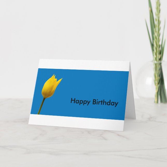 Carte bleue de Yellow Tulip (Devant)