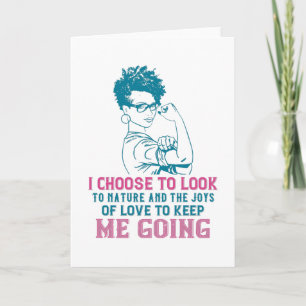 Carte BLM - L'amour et la nature me font avancer