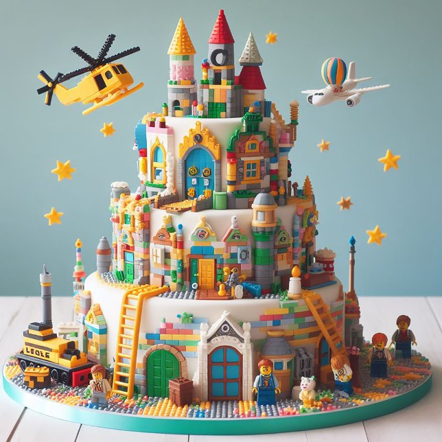 CARTE BLOCS COLOFUL JOUET THÈME ANNIVERSAIRE DE ENFANT (Créateur téléchargé)