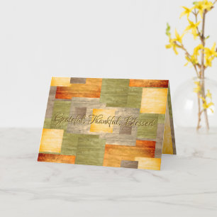 Carte Blocs couleur automne