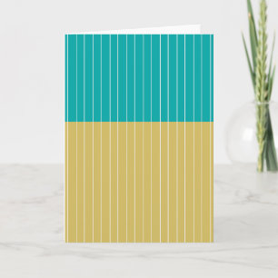 Carte Blocs et lignes géométriques Bleu jaune