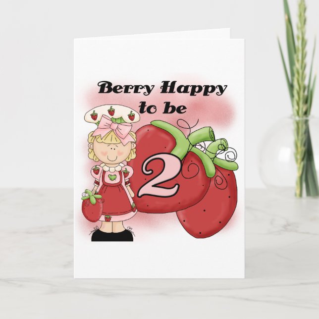 Carte Blond Berry 2e Anniversaire Tshirts et cadeaux (Devant)