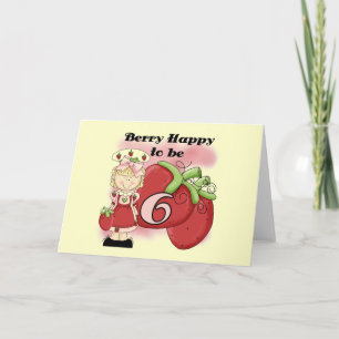 Carte Blond Berry 6e Anniversaire T-shirts et cadeaux