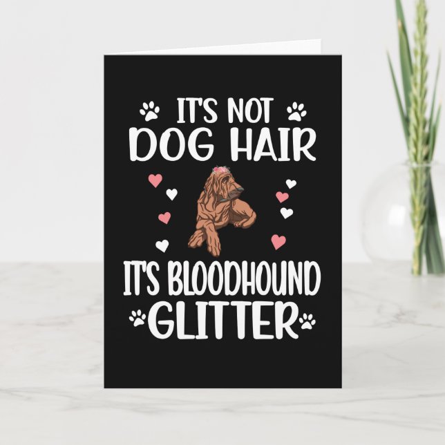 Carte Bloodhound Lover Chien Maman Papa Propriétaire Blo (Devant)