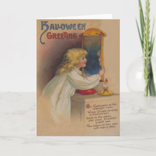 Carte Bloody Mary Miror mignonne petite fille