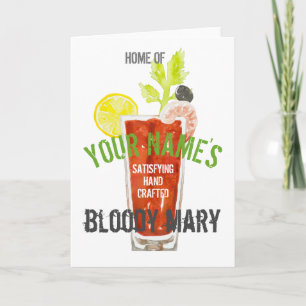 Carte Bloody Mary personnalisée