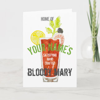 Carte Bloody Mary personnalisée