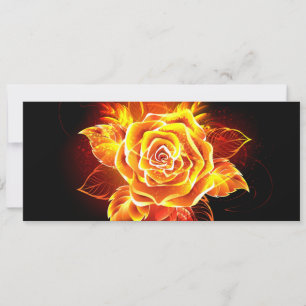Carte Blooming Fire Rose