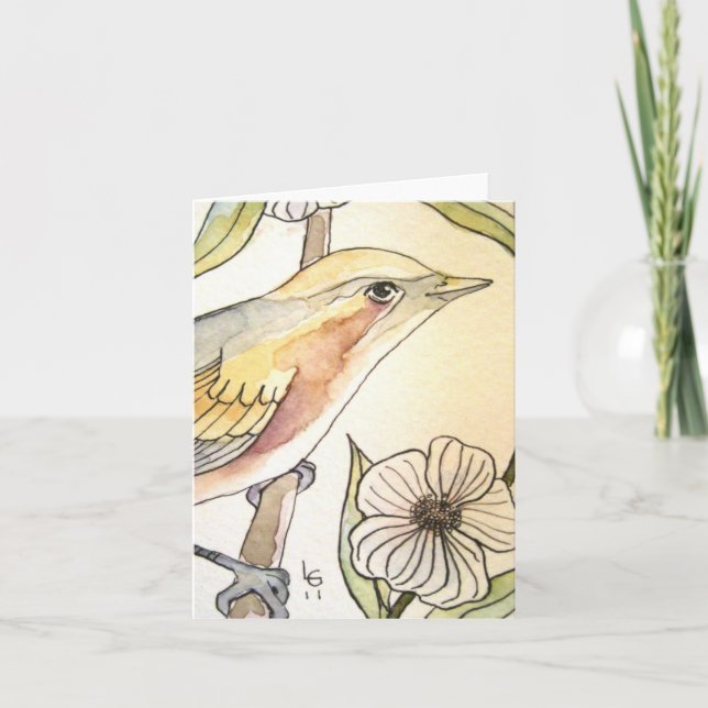 Carte blossom bird no. 1 note card (Devant)
