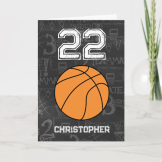 Carte Blue Basket-ball Joyeux 22e Anniversaire