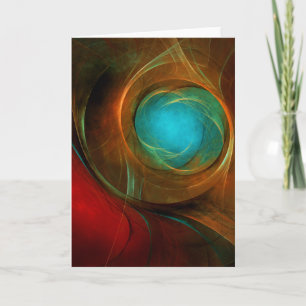 Carte Blue Eye Moderne Abstrait Art Cool Motif #16