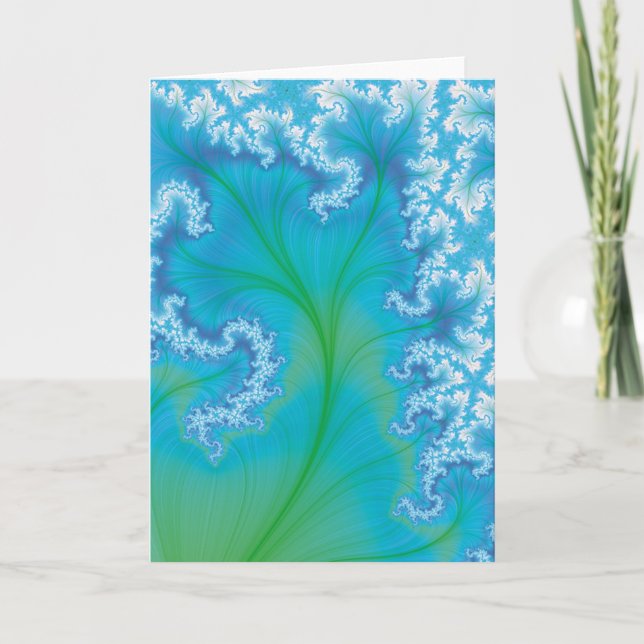 Carte Blue fractal tree (Devant)