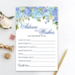 Carte Blue Hydrangea Greenery<br><div class="desc">Profitez de votre douche nuptiale avec ces jeux amusants. Personnalisez avec la mariée le nom et la date de la douche. Pour plus de personnalisation,  cliquez sur le lien "customiser plus loin". Si vous avez besoin d'aide,  contactez-moi s'il vous plaît.</div>