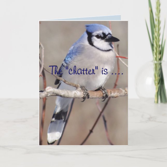 Carte Blue Jay 8883- customisez toute occasion (Devant)