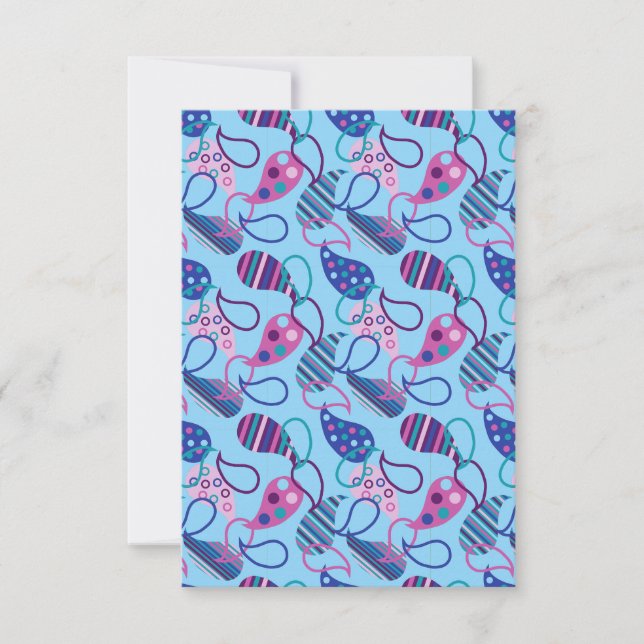 Carte Blue Paisley (Devant)