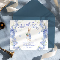 Blue Peter Rabbit Boy Baby shower Merci