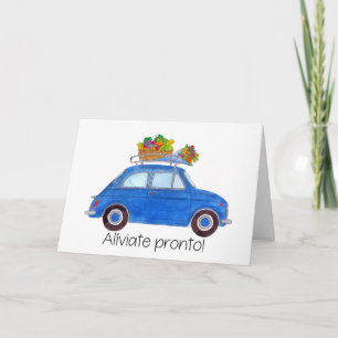 Carte Blue Retro Fiat 500