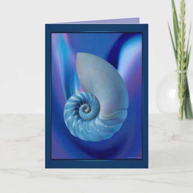 Carte Blue Seashell (Devant)