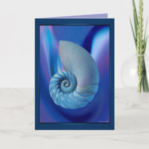 Carte Blue Seashell