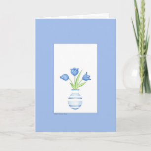 Carte Blue Tulips