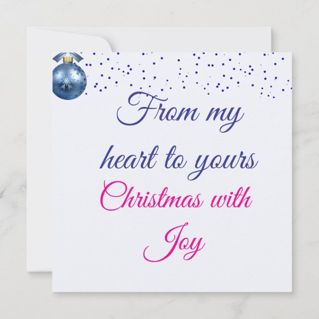 Carte Blue Winter Wishes (Dos)