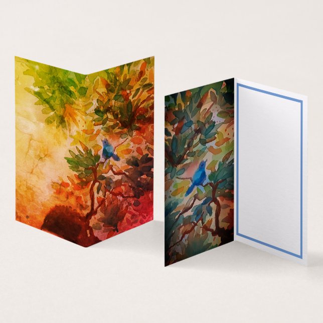 Carte Bluebird of Happiness (Inside and Outside)