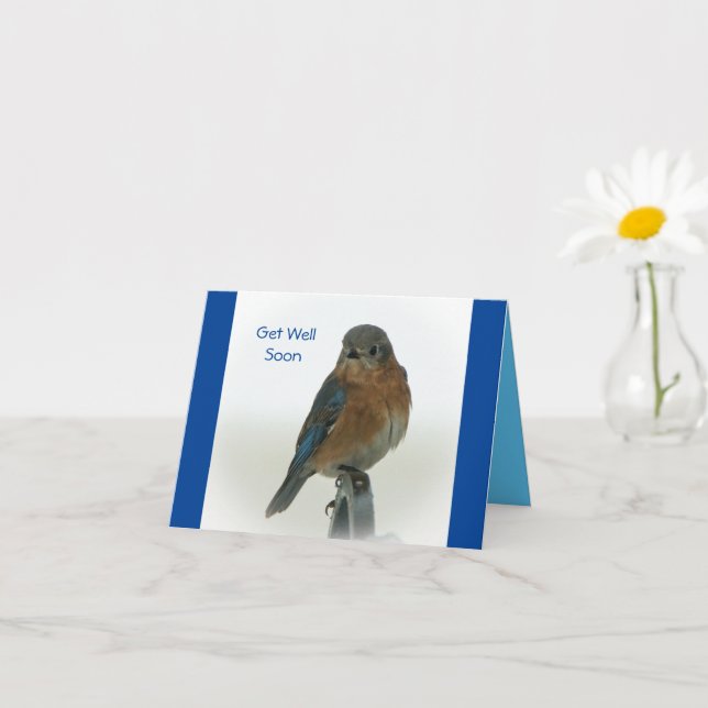Carte Bluebird of Happiness (Petite plante)