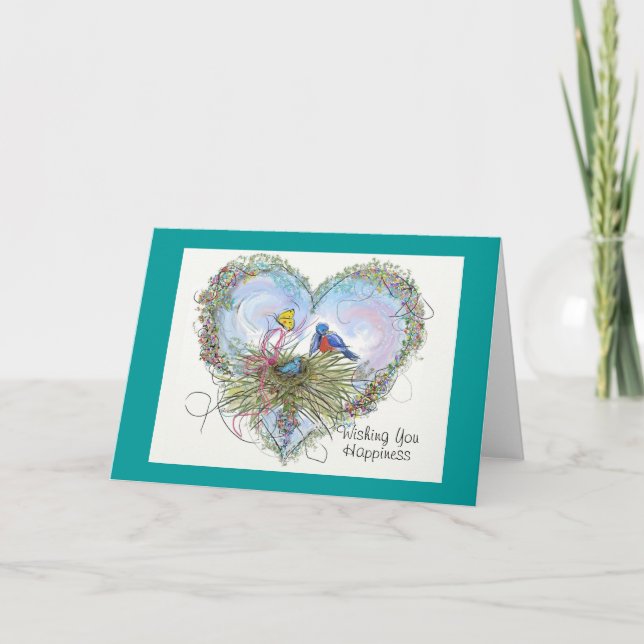 Carte Bluebird of Happiness Card - Customized (Devant)