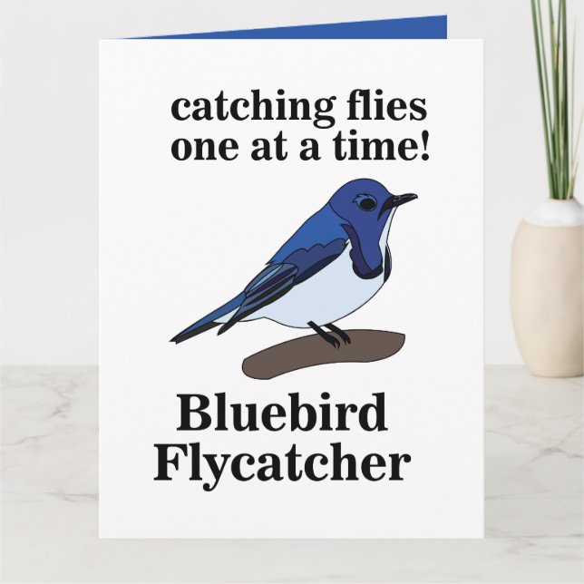 Carte Bluebird On Branch Fundy Birthday (Devant)
