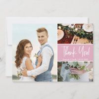 Blush Pink Modern Mariage photo collage