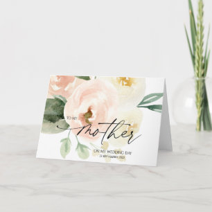 Carte Blush Pink My Mother Wedding Day Don de la mariée