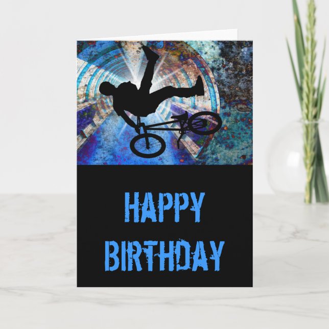 Carte BMX dans un tunnel de gravité (Devant)