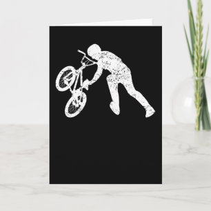Carte BMX Vélo Motocross Freestyle Retro Cadeau Vintage