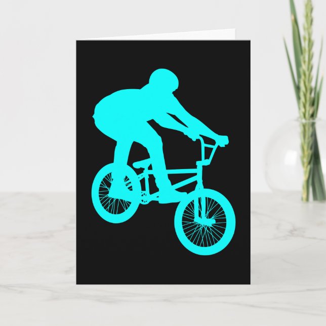 Carte BMX Vélo Motocross Vélo Freestyle Retro Cadeau (Devant)