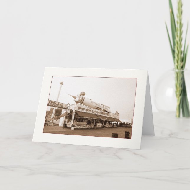 Carte Boardwalk Food Stand Blank Greeting Card (Devant)