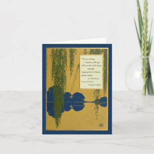 Carte Boating Card with Wind in the Willows Quotation