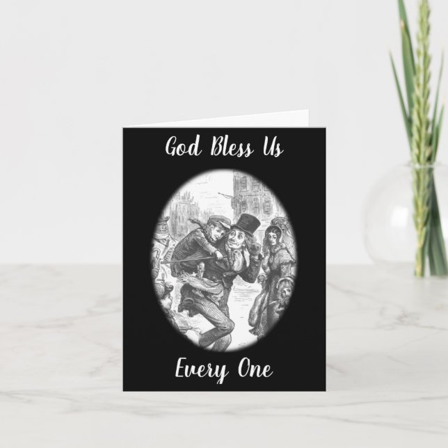 Carte Bob Cratchit Tiny Tim A Christmas Carol  (Devant)