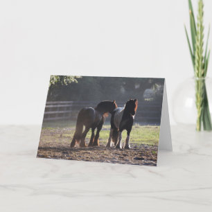 Carte Bob Langrish Deux Vannières Tsiganes En Champ Ré