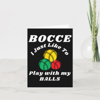 Carte Bocce Byll Joueur Humours amusants dire