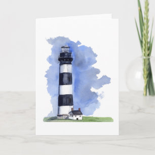 Carte Bodie Island Lighthouse blank greeting card