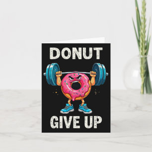 Carte Bodybuilder Donut Abandonner Humour Gym Entraîneme