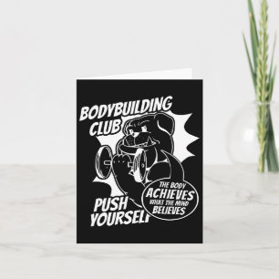 Carte Bodybuilding Club Poussez-vous Le Corps Atteint