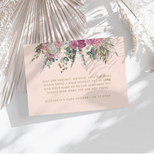 Carte Bohème Floral baby shower