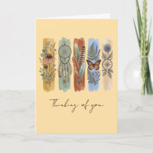 Carte Boho Attrape-Rêves Pensées pour Toi Sympathie