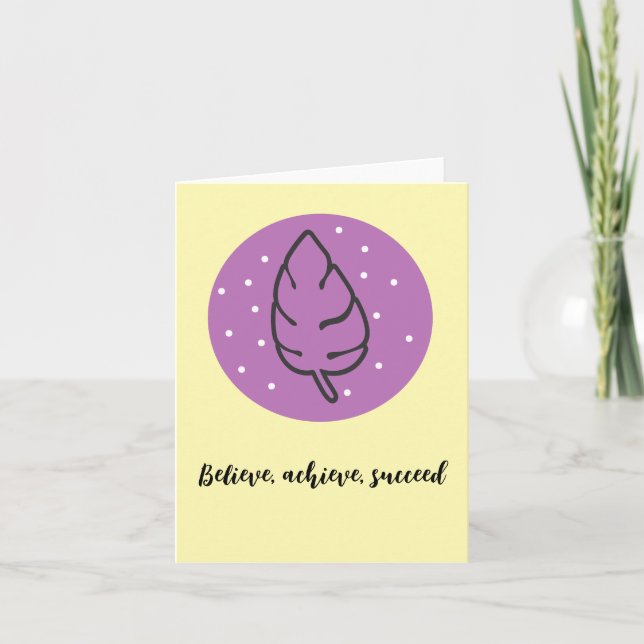 Carte Boho Chic Aquarelle Floral Vide Inspirant (Devant)